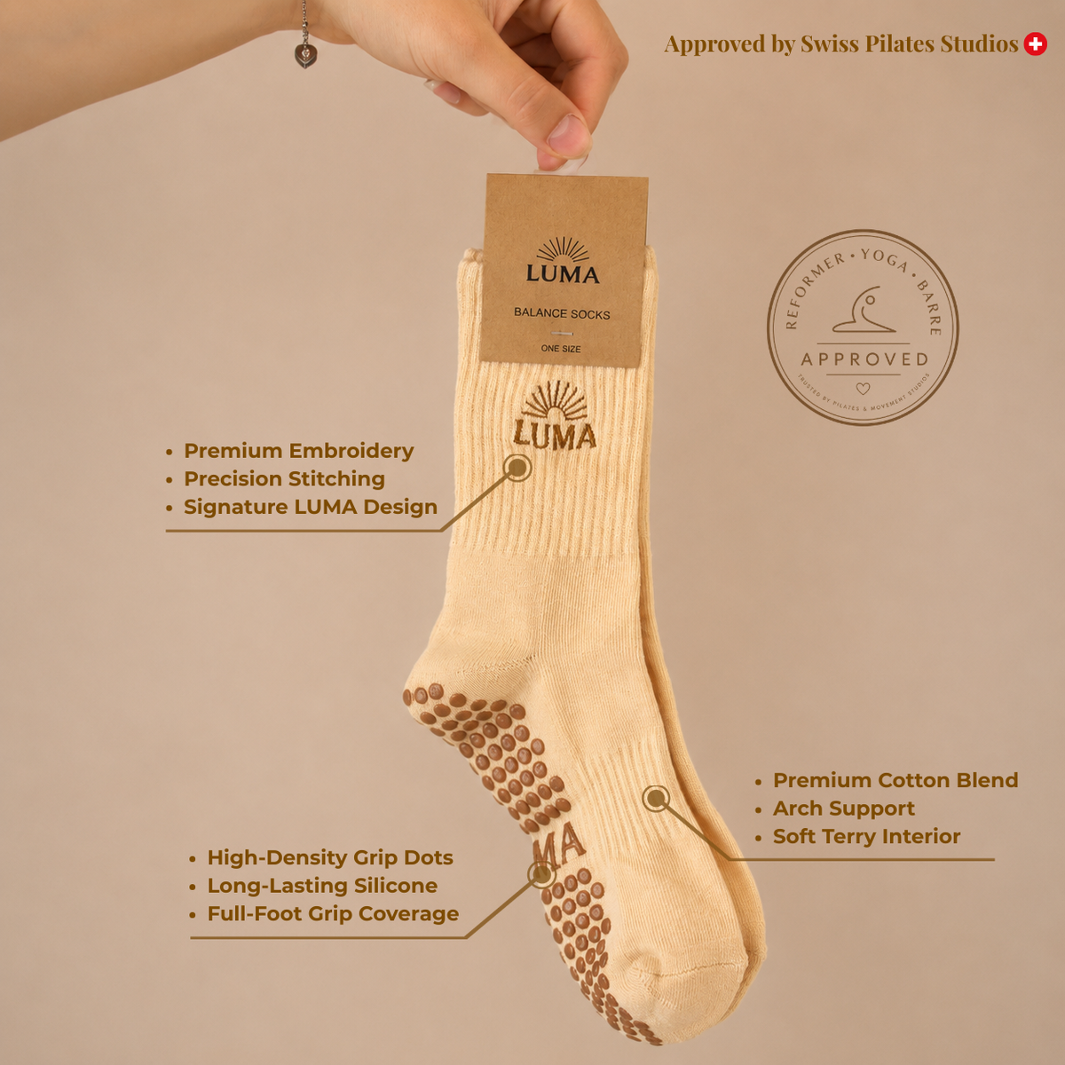 Balance Socks - Almond